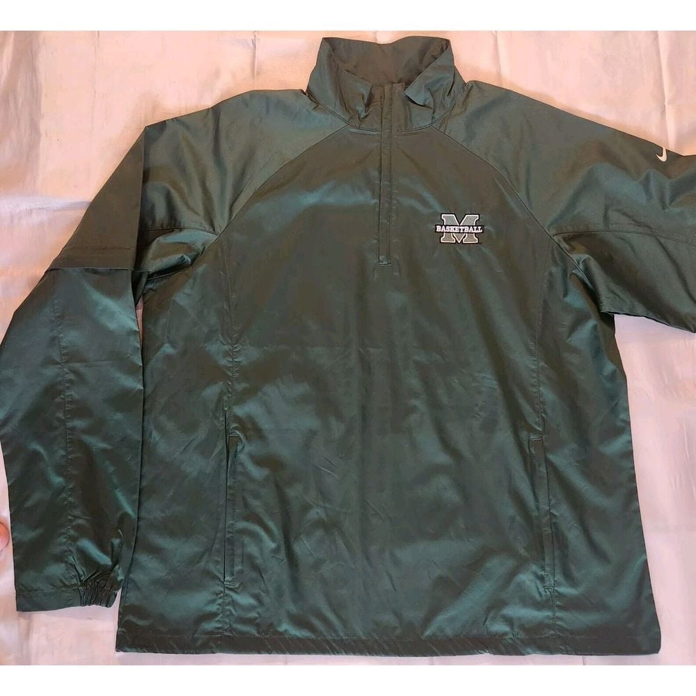 Vintage Nike Jacket Mens XL Marshall University Herd Convertible Zip Off Sleeves