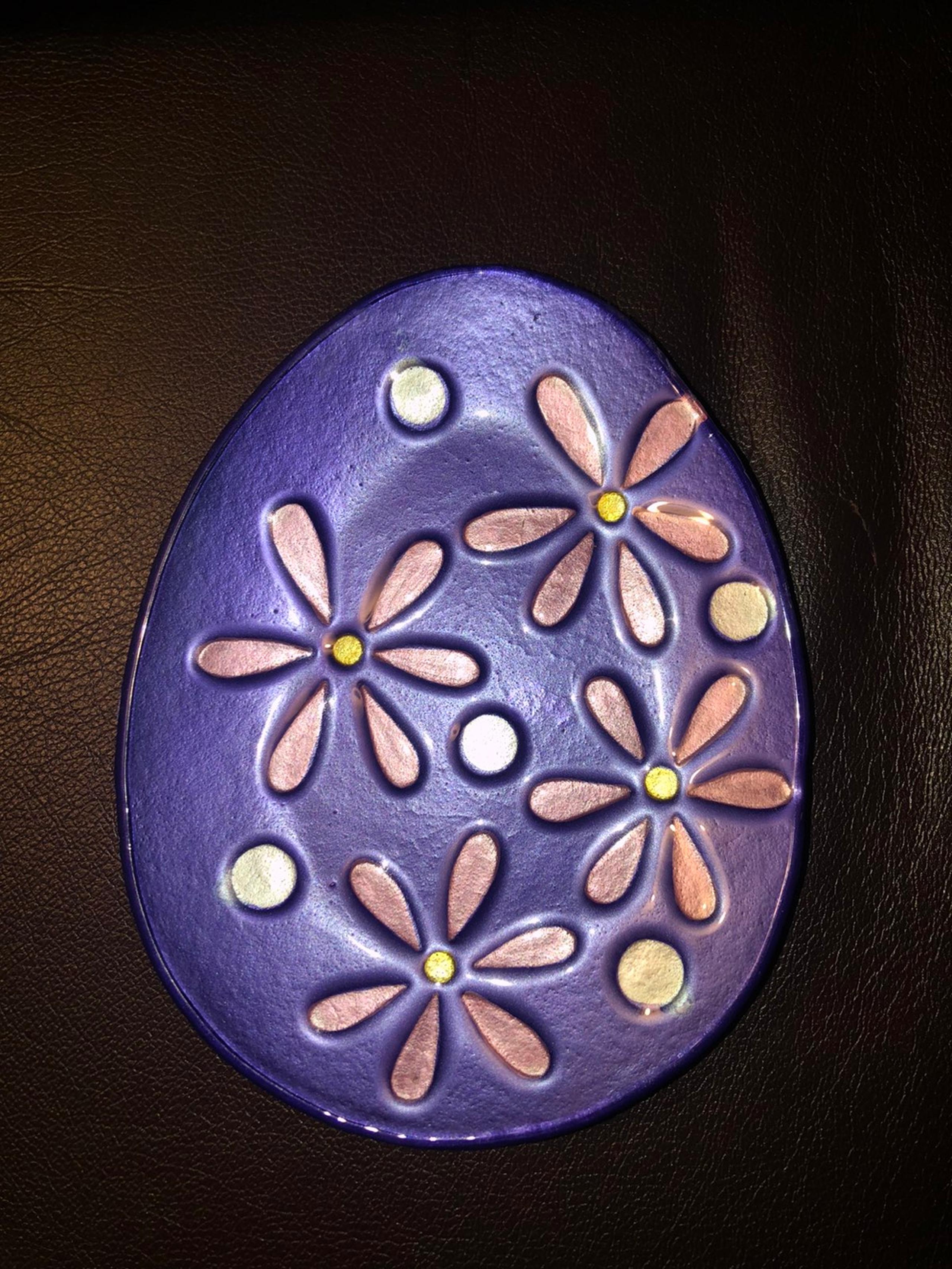 Kirkland's Easter Egg Snack Plate Purple