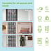 Over the Door Shoe Organizer, 24 Large Pockets