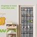 Over the Door Shoe Organizer, 24 Large Pockets