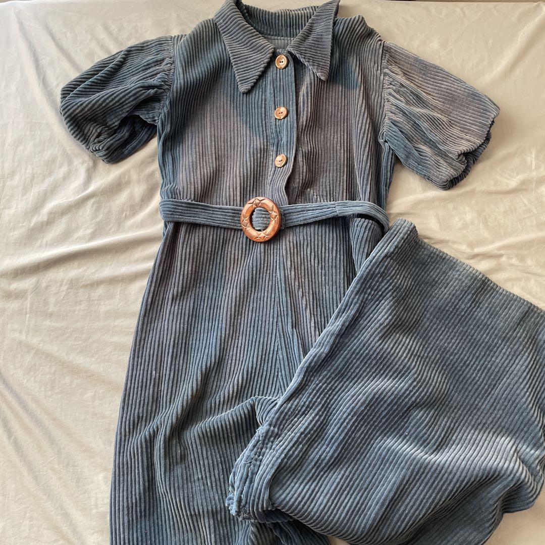 Vintage 1940s Corduroy Coverall Toro Kalma