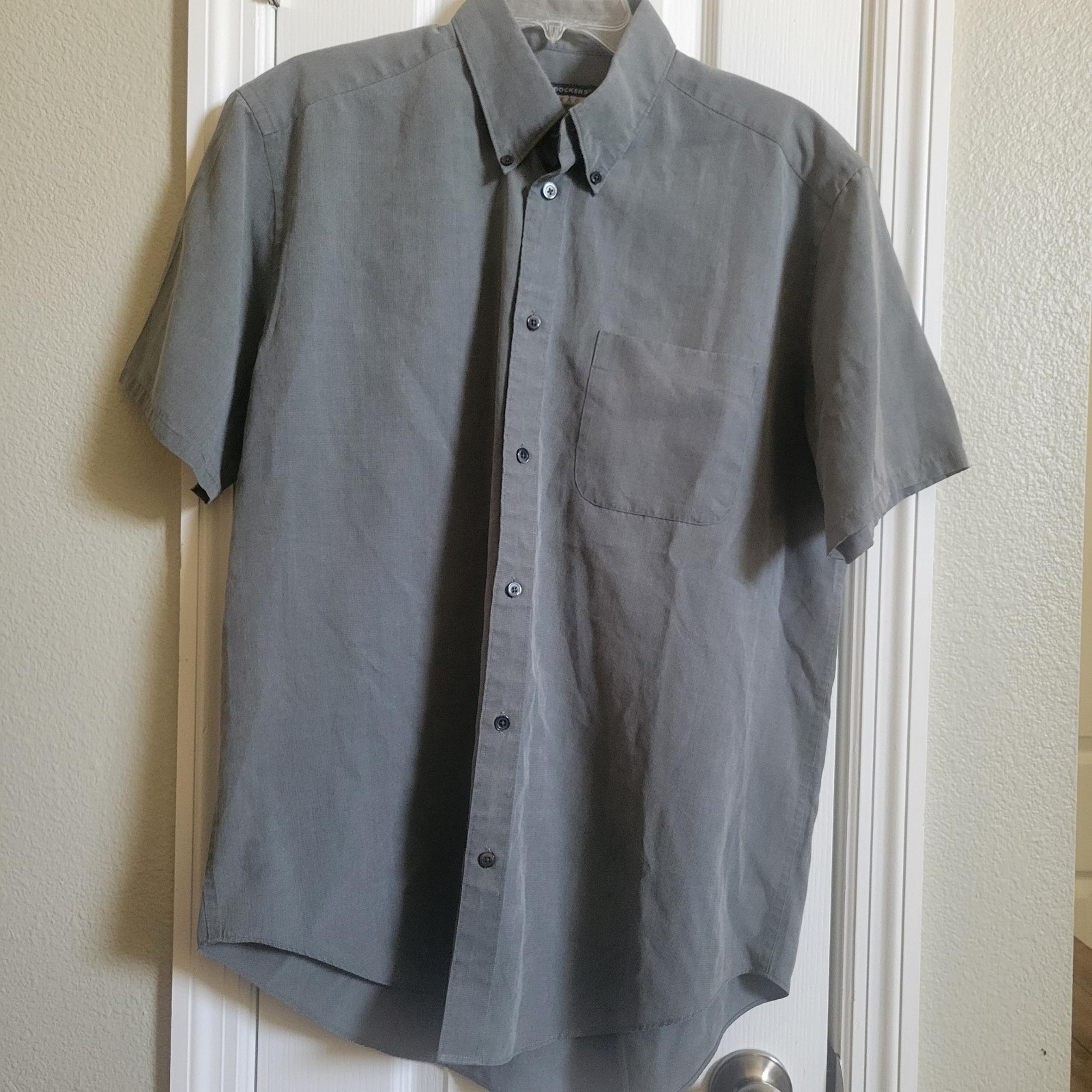 Dockers Casual Button Down Shirt M medium mens