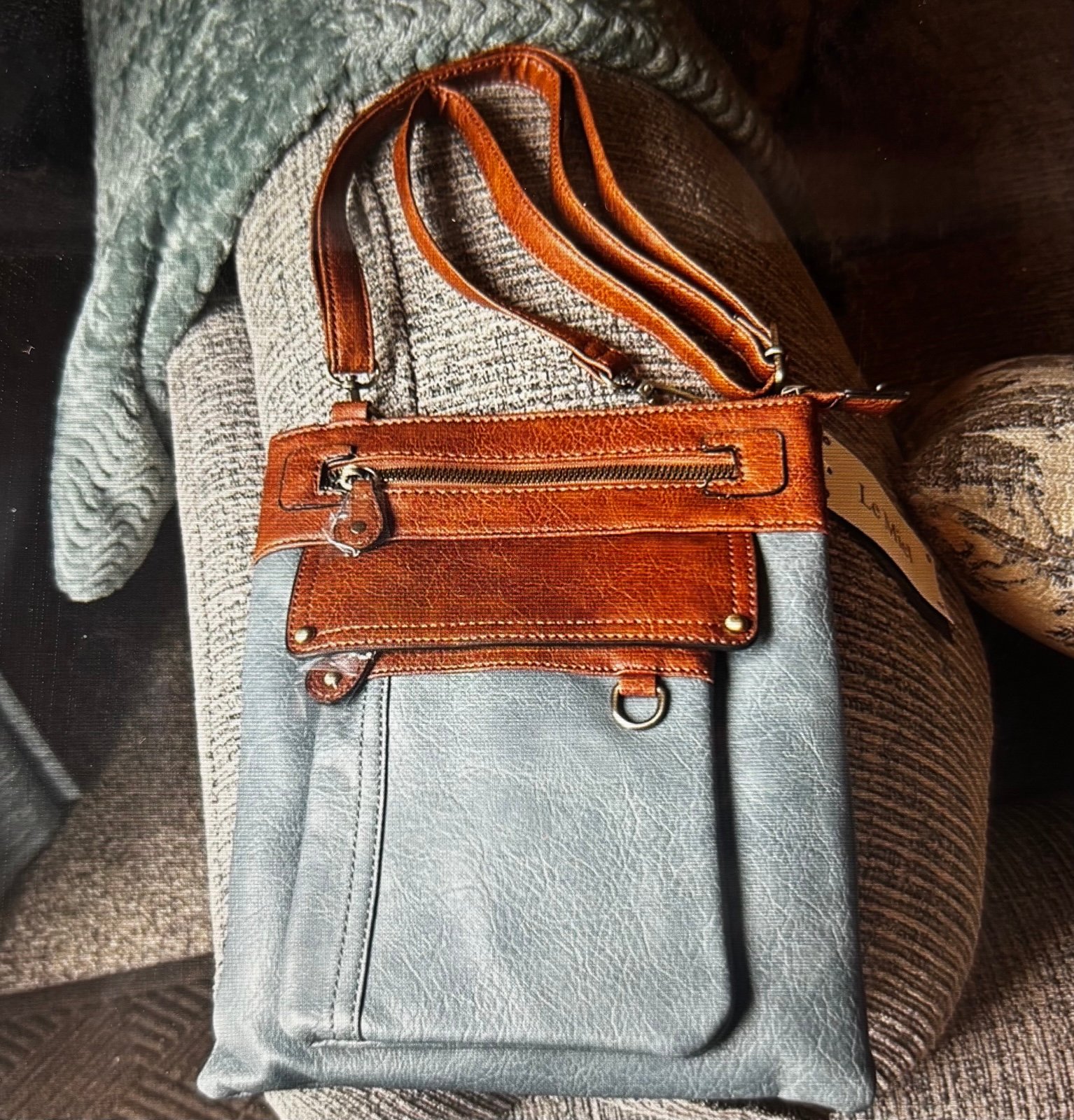 Multi-Pocket Crossbody Bag by LeMiel
