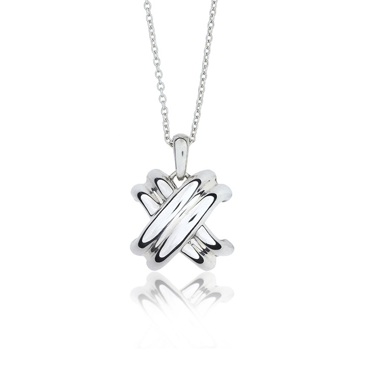 Tiffany & Co. Sterling Silver Signature X Necklace SN-2909