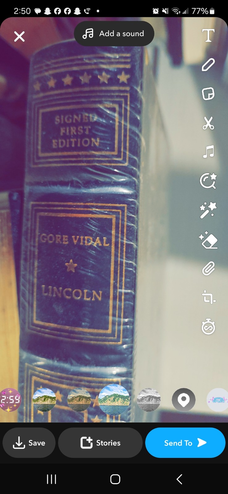 Gore Vidal Lincoln book signed first edition