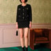 The Argyle Cardigan And Mini Skirt Set (S SIZE ONLY)
