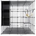 Cat Cage with Storage Cube DIY Indoor Catio Cat Enclosures Metal Cat PlaypenMr.