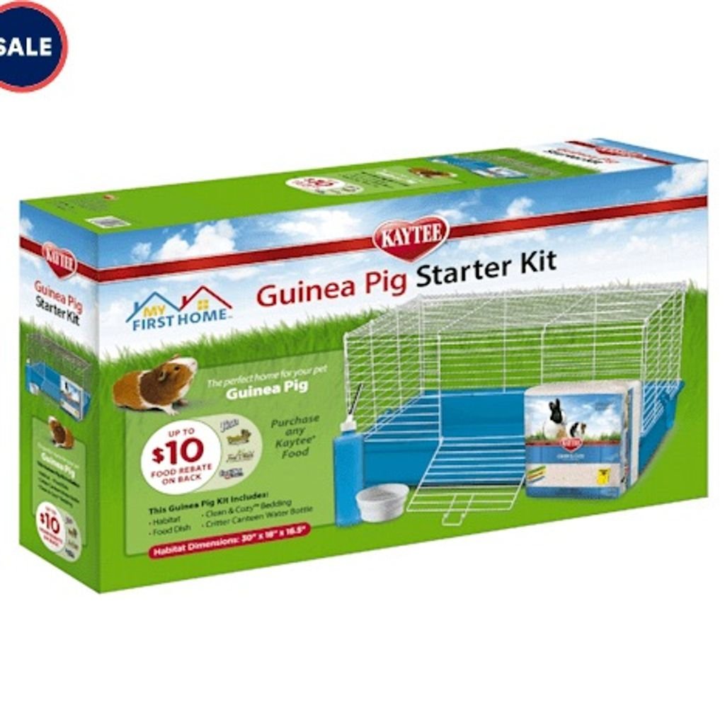 Kaytee My First Home Large Guinea Pig Starter Kit Cage - Multicolor