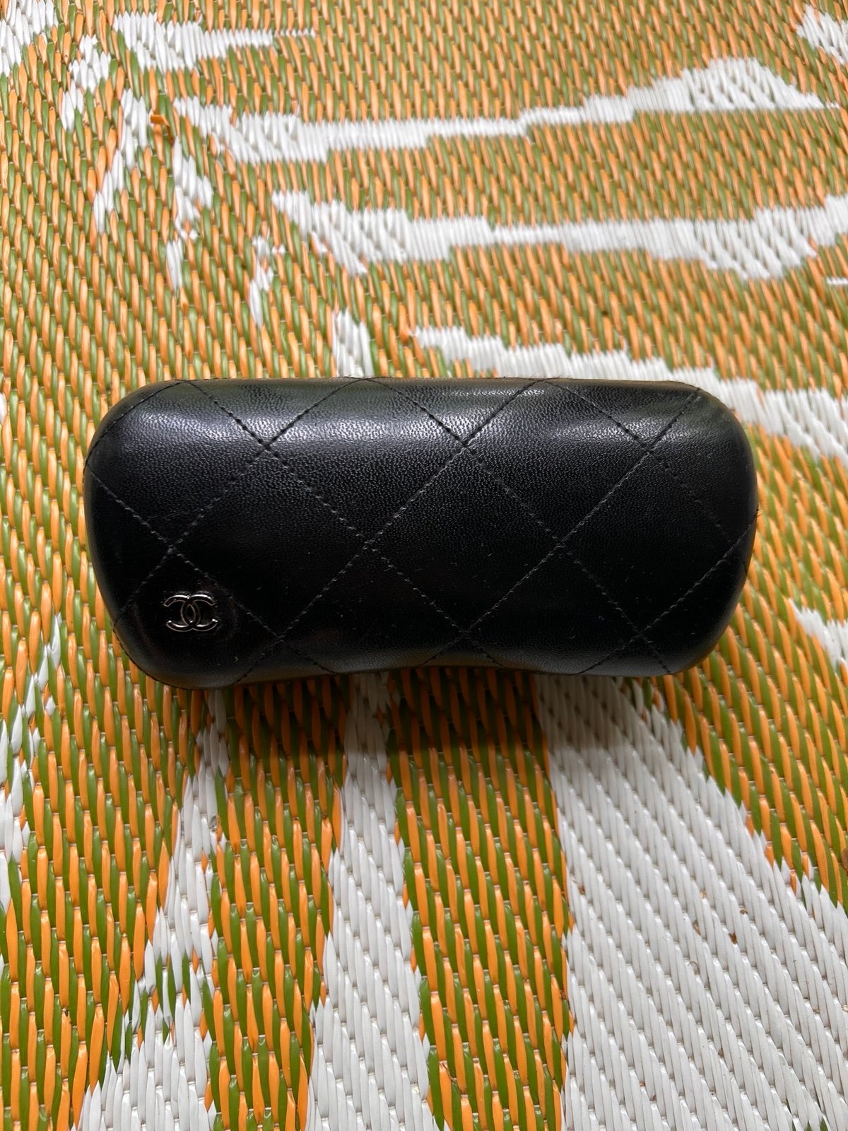 Chanel Black Quilted Sunglasses Case