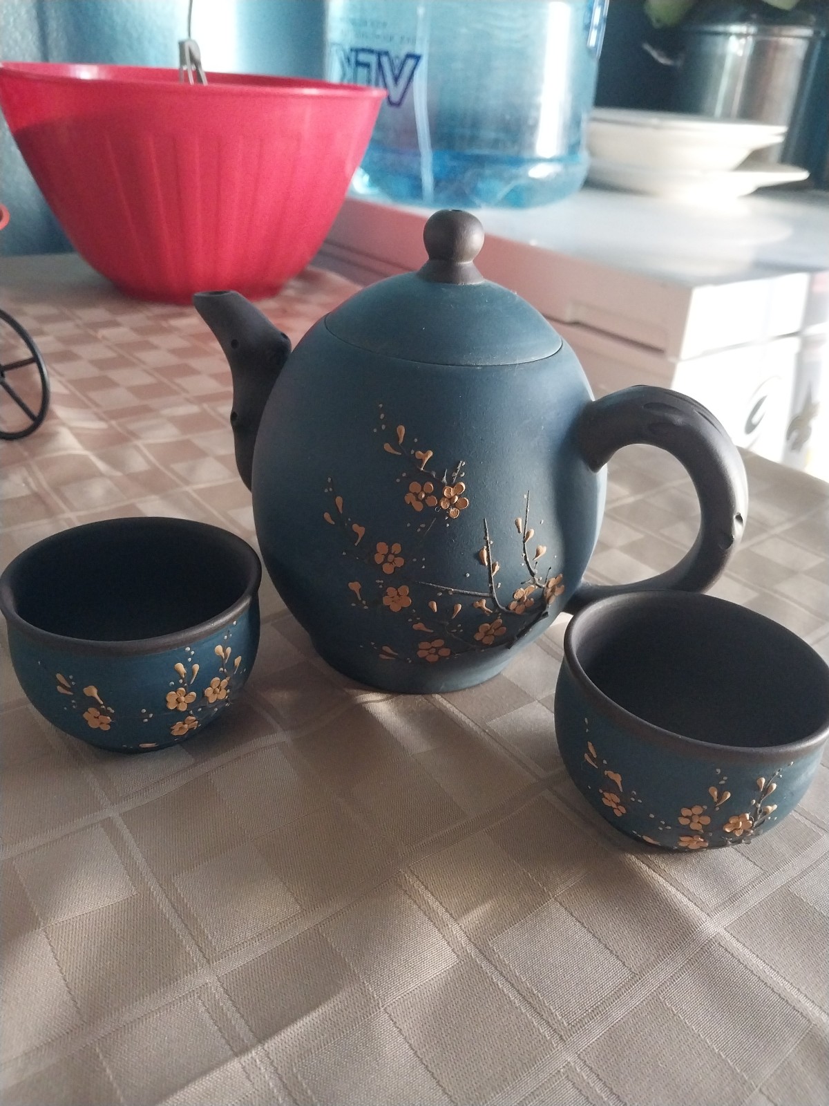 Chinese Yixing Zisha Clay Handmade Teapot Set