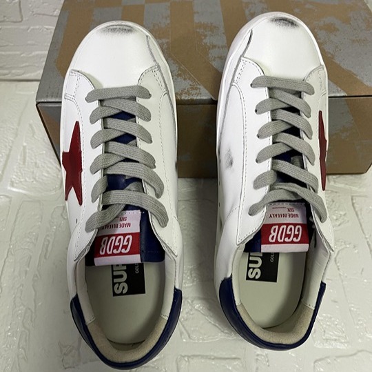 Golden Goose Superstar White/Navy/Red