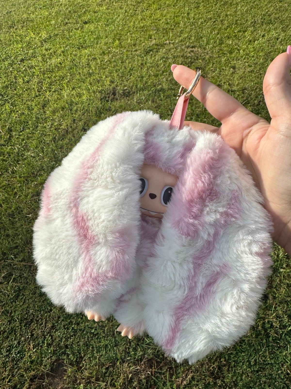 Custom Handmade La.bu.bu Monster Figure – Bunny Pendant