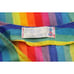 VTG 80s Rainbow Stripe Scrub Top Nursing Daycare Medical Shirt Women Lg Summer