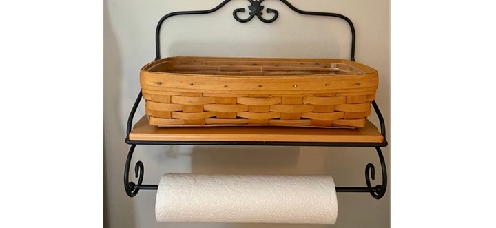 Longaberger Wrought Iron Wall Shelf