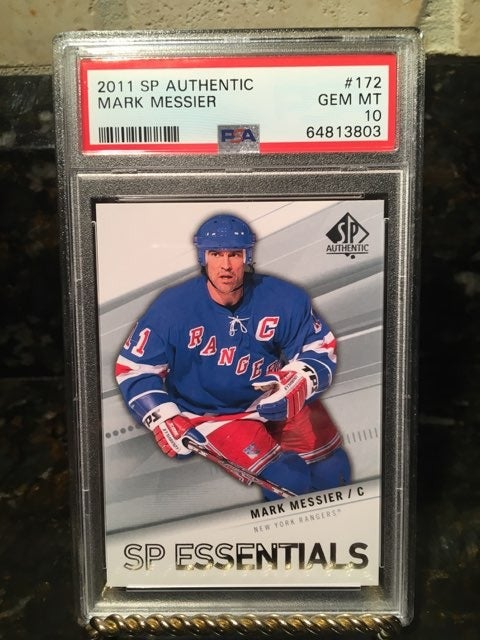 2011 Upper Deck SP Authentic Mark Messier PSA 10 Rangers Legend