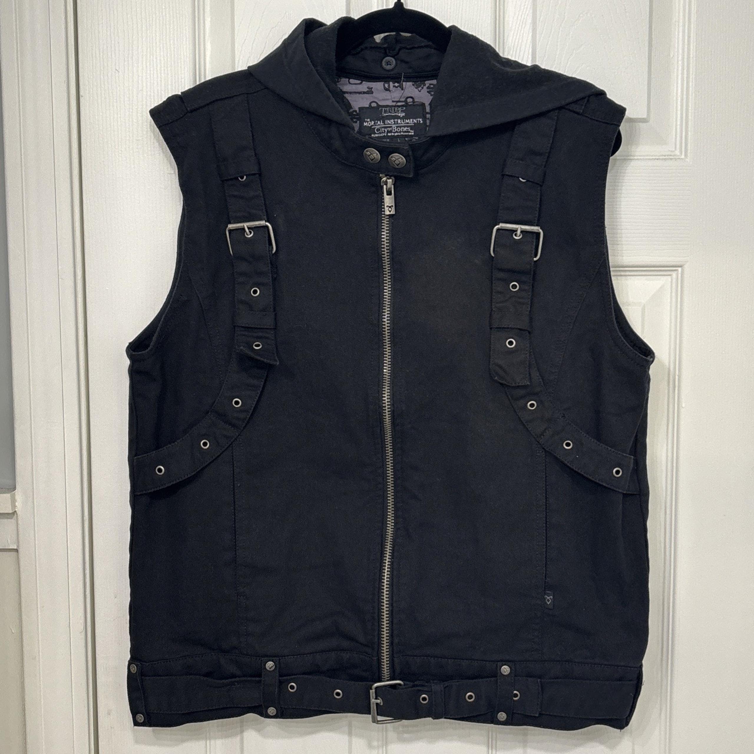 TRIPP NYC Vest Mens L The Mortal Instruments City of Bone Buckle Belts Goth 2013