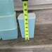 Vintage Tupperware set of 5 various sizes with lids. Pastel blue 1960's