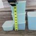 Vintage Tupperware set of 5 various sizes with lids. Pastel blue 1960's