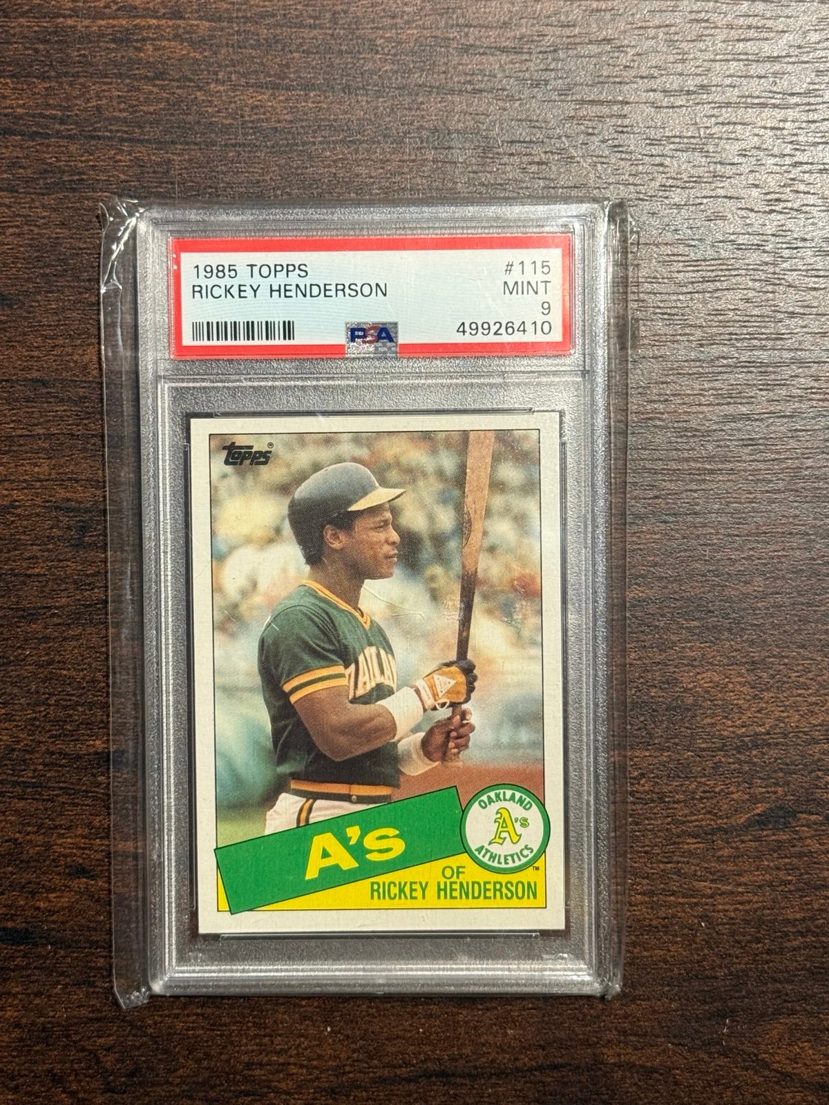 Rickey Henderson Baseball Card