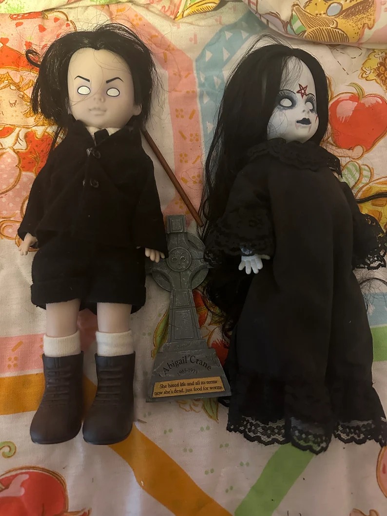 living Desd Dolls Abigail and Mr Crane
