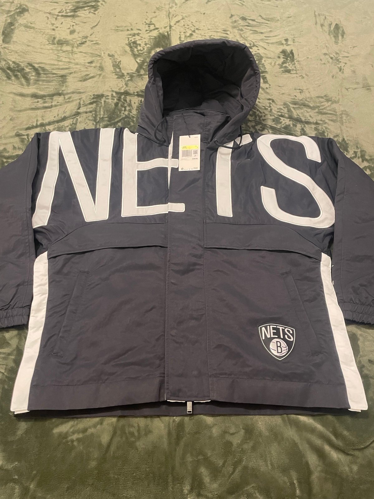 Nike Women's Small Ambush Brooklyn Nets Jacket Black DB8576-010