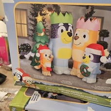 Bluey christmas inflatable