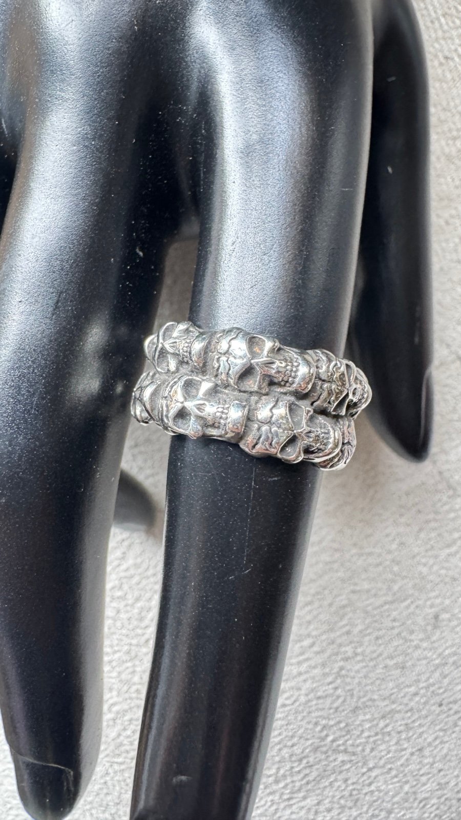 925 skull ring