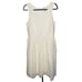 Sundance Women's Ivory Mesh Embroidered Tank Sun Dress Size 8 Sleeveless Lined