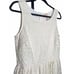 Sundance Women's Ivory Mesh Embroidered Tank Sun Dress Size 8 Sleeveless Lined