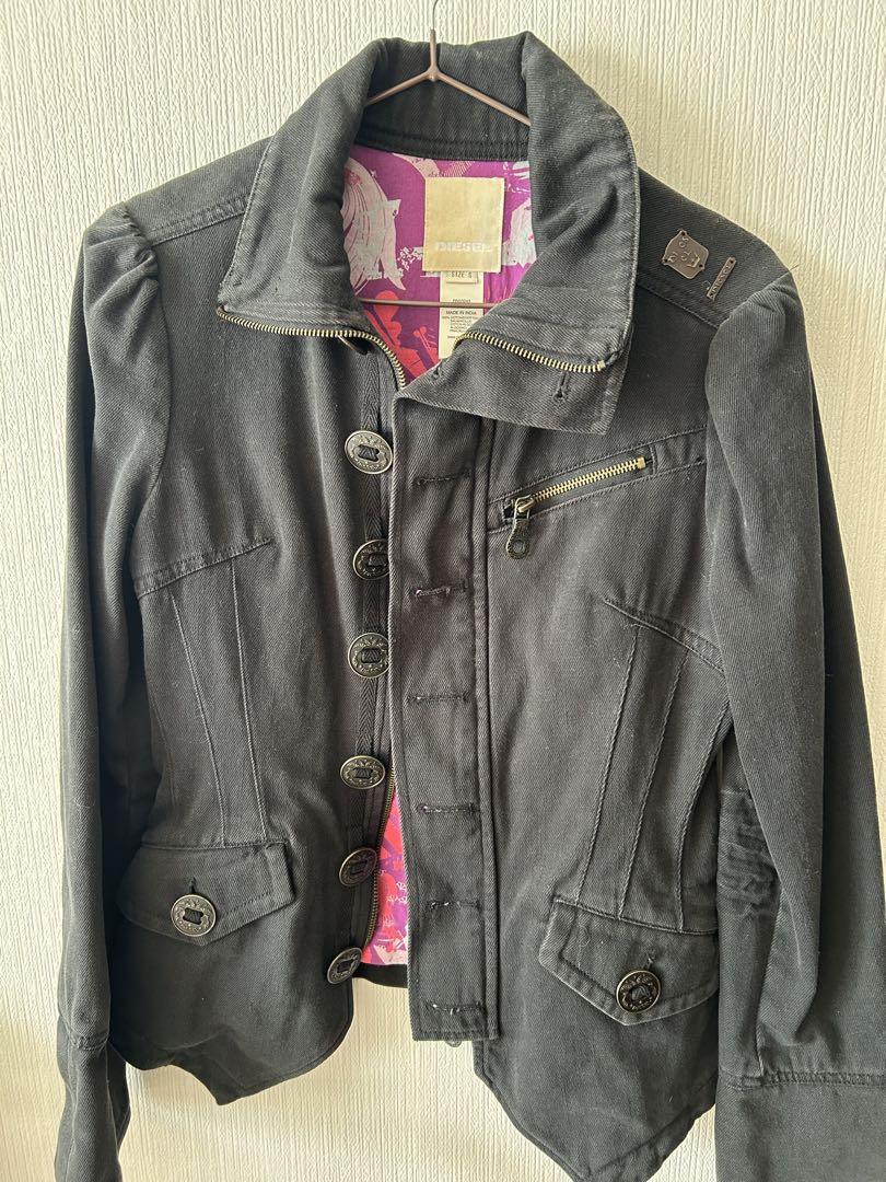 DIESEL Military Jacket Black S
