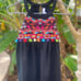 THML NWT Black Embroidered Tassels Boho Halter Top Size Small
