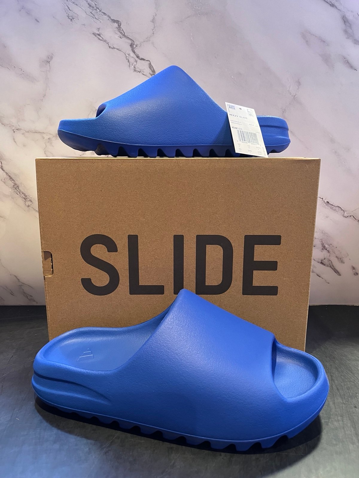 Adidas Yeezy Slide ‘Azure’, ID4133, Size 10M, Brand New!
