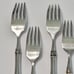 4 Oneida Sheraton Dinner Forks - 18/10 Stainless Steel - Desirable Cube Mark