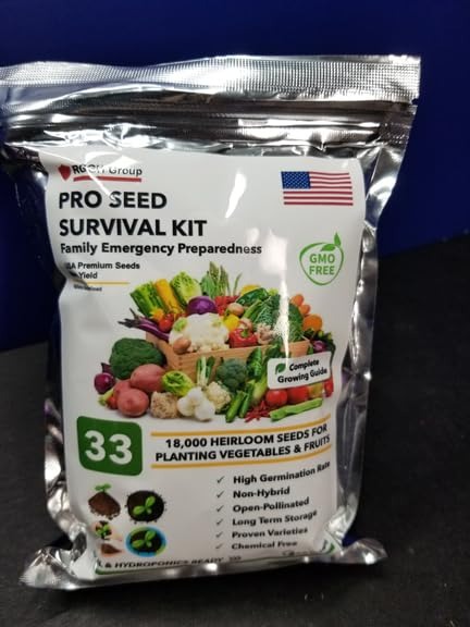 18,000+ Heirloom Seeds for Planting | Non GMO Garden | 33 Varieties of Vegetable