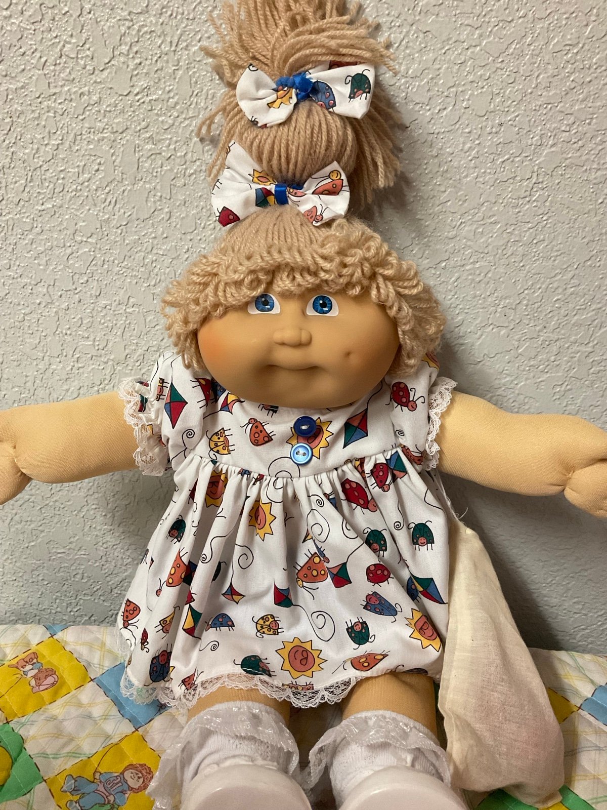 First Edition Vintage JESMAR Cabbage Patch Kid Girl Wheat Single Pony HM#3