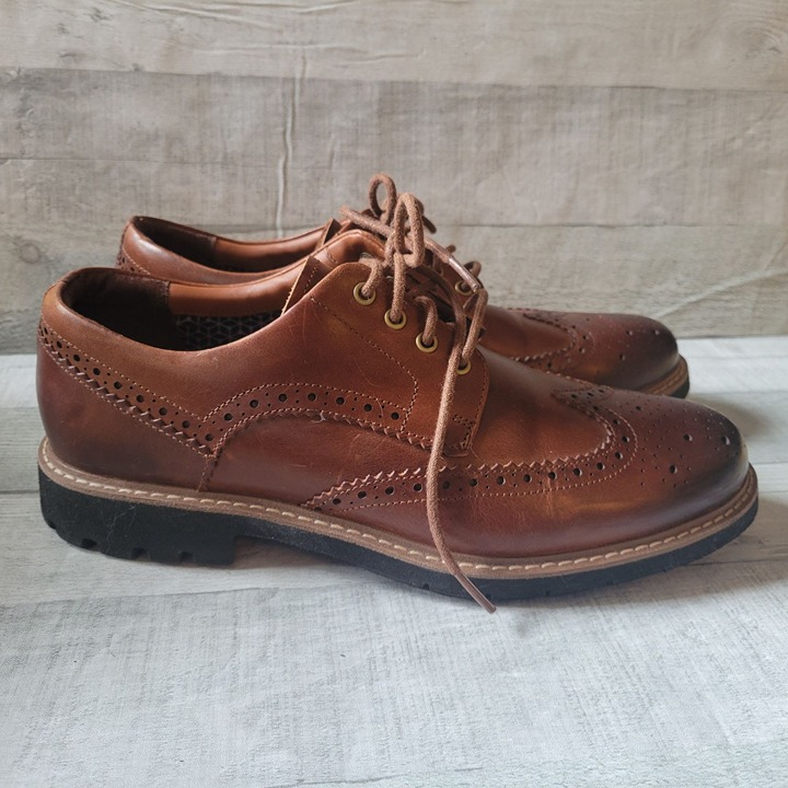 Clarks Brown Batcombe Leather Brogue Oxford Shoes 10m
