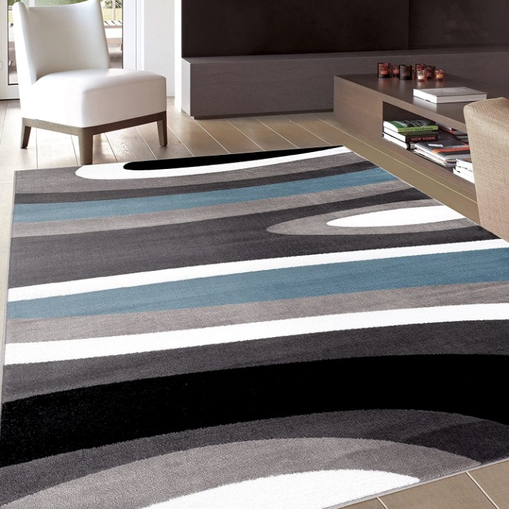 Contemporary Blue Area rug 3'3 x 5'3