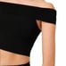 French Connection Odelia Off Shoulder Crop Top, Black, Size Medium, NWT