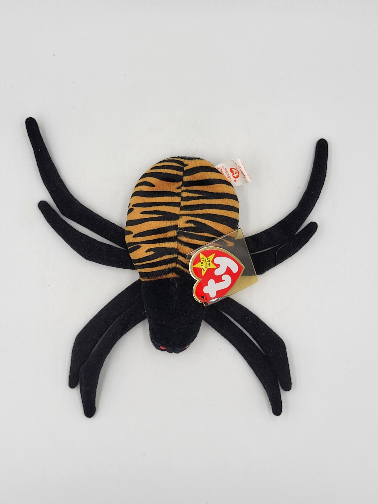 RARE Vintage 1996 Ty Beanie Baby Spinner the Spider TAG 6 