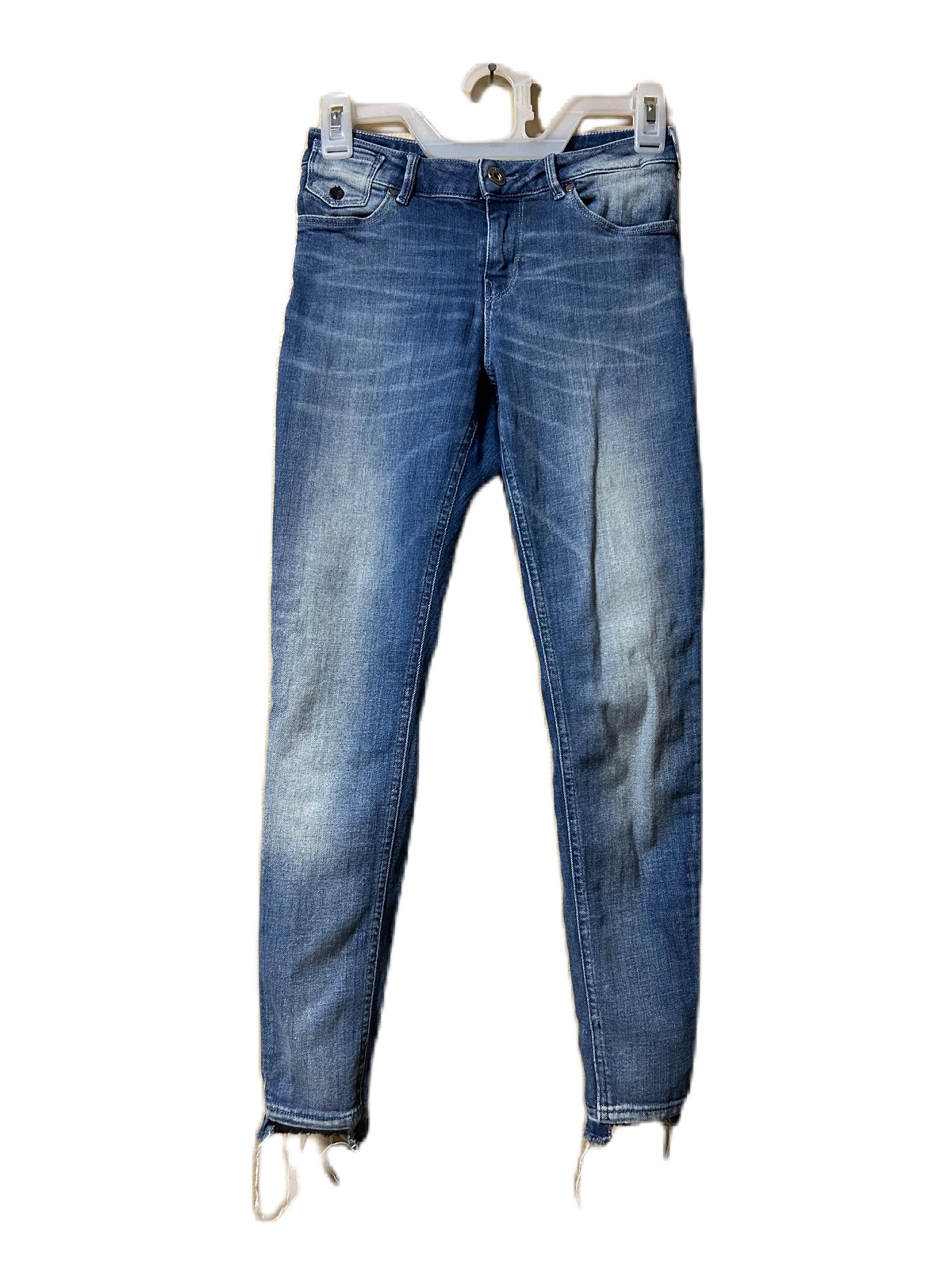 Scotch And Soda Jeans 26 X 30 Lady Luck Womens Blue Denim Jeans Tapered Light