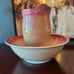 Civil war era wash pitcher and bowl