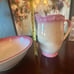 Civil war era wash pitcher and bowl