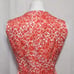 Tory Burch Coral Pleated Front Details Silk Blend Sleeveless Sheath Dress US 12