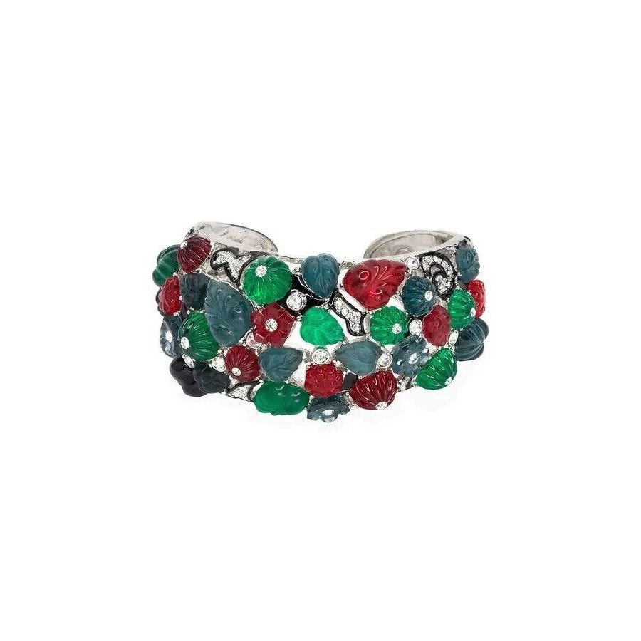 NEW KENNETH JAY LANE KJL TUTTI FRUTTI FRUIT SALAD CUFF BRACELET