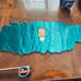 Beaded Jeweled Peacock Colored Table Runner 36 x 12