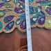 Beaded Jeweled Peacock Colored Table Runner 36 x 12