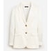 J.Crew Womens Long Parke Blazer Luster Crepe Ivory Size 8 Satin Cocktail Party