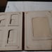 Antique Victorian 1880s Red Cranberry Velvet Empty Photo Album FOR RESTORE