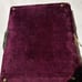 Antique Victorian 1880s Red Cranberry Velvet Empty Photo Album FOR RESTORE