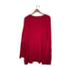 Catherines 4X 30/32W Red Rhinestone Embellished Cotton Cardigan Sweater Plus